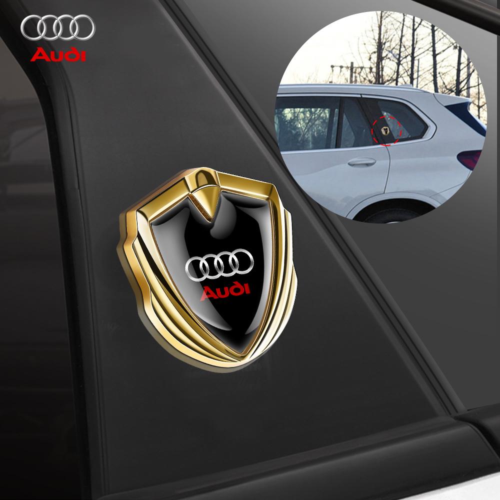 2026 3D Metal Car S Shield Emblem Stickers Badge Decal Decoration Accessories For 22x Sline Q3 Q4 Q5 Q6 Q7 Q8 TT RS S5 A4 A5 Quattro D2