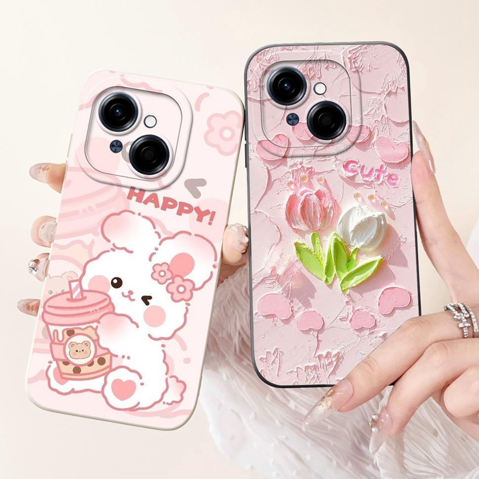 Cute Panda For Tecno Spark Go 1 2024 Case Soft Silicone Cover For Tecno Spark Go 2025 SparkGo 1 Go1 Pop 9 Pop9 Case Bags 6.67"
