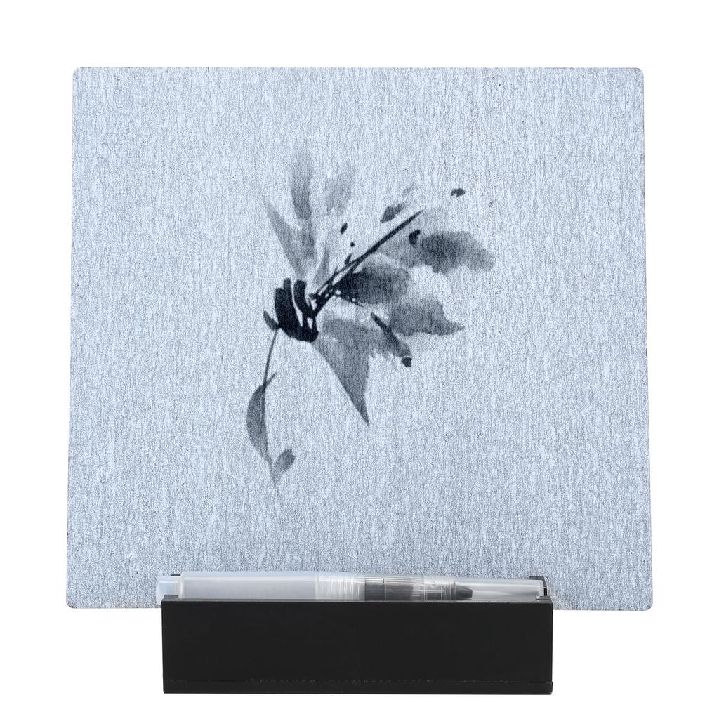 Repeatable Water Drawing Board Inkless Water Painting Board with Brush and Water Reservoir