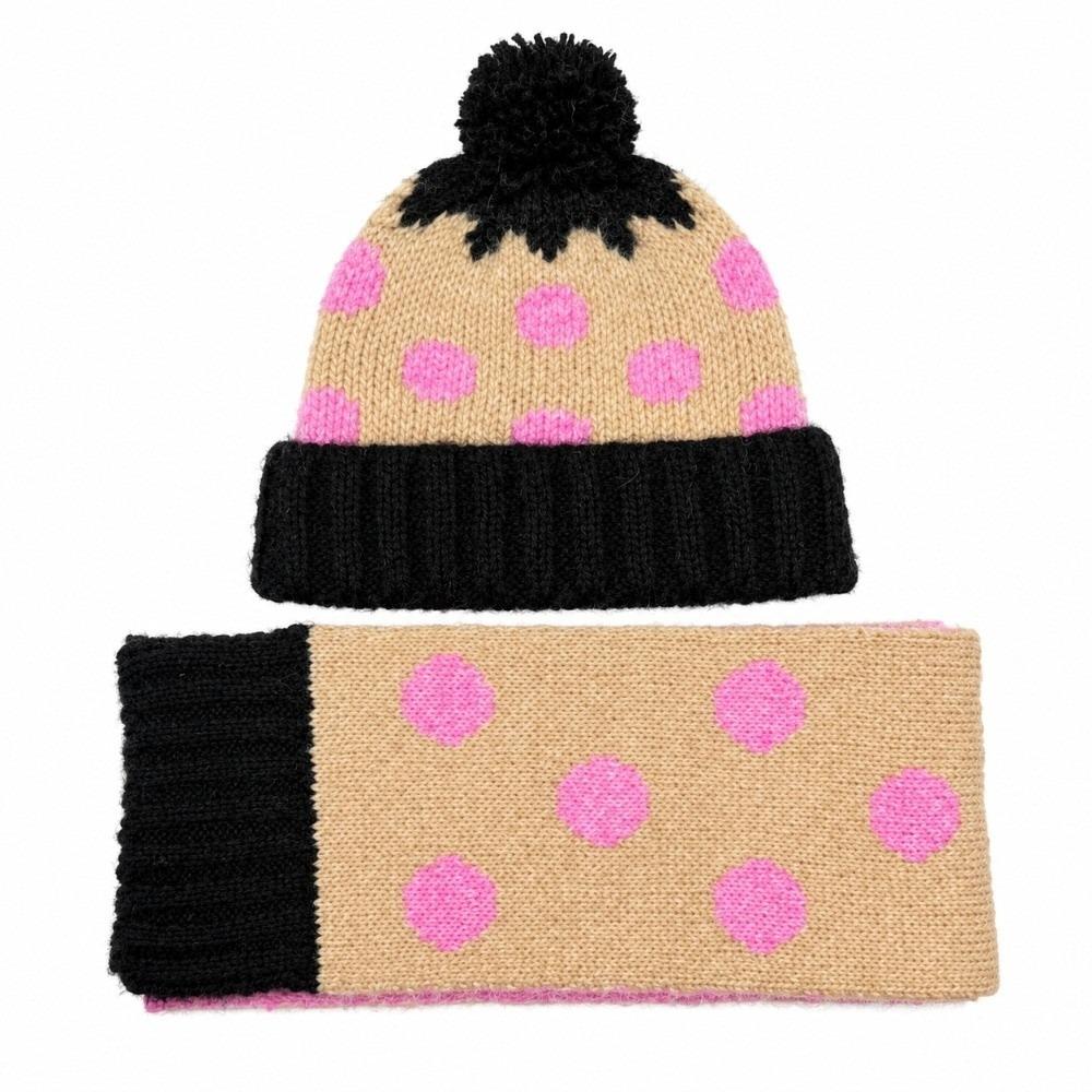 Windproof Toddler Winter Hat Scarf Set Breathable Baby Knitted Hat Scarf Set Ages 2-6