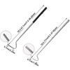 Adjustable Snake Hook Retractable Long Handle Reptile Catcher Stainless Steel Rounded Head Snake Catching Tool Professional Use