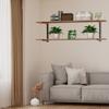 Heavy Duty Wall Mount Lumber Rack Space Saving Timber Storage Shelf 3 Tiers Wood Holder Multipurpose Firewood Organizer