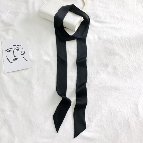 Foulard di Seta Raso Liscio Monocolore Stretta Fascia per Capelli Tocco Morbido Fascia per Capelli da Donna Sciarpa Accessorio di Moda