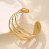 Hot-selling, Hollow Irregular Wave Shape Wide Opening Bracelet, Female Personality Exaggerated Style Bracelet