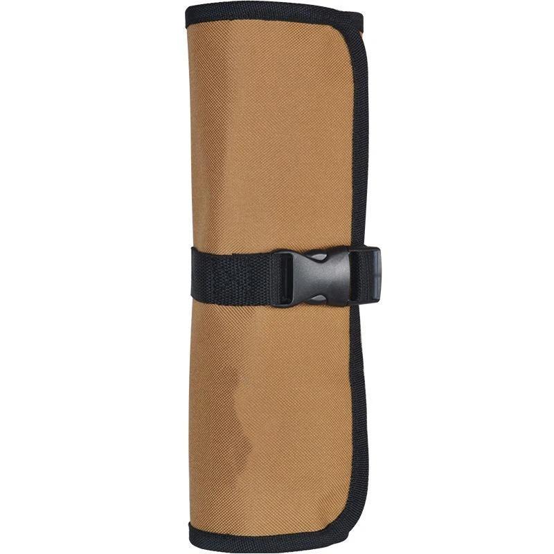 Oxford Cloth Roll Portable Pouch Bag Wrench Tool Foldable Spanner Hammer Camping Pocket Tool Storage Bag Toolkit 1Pc