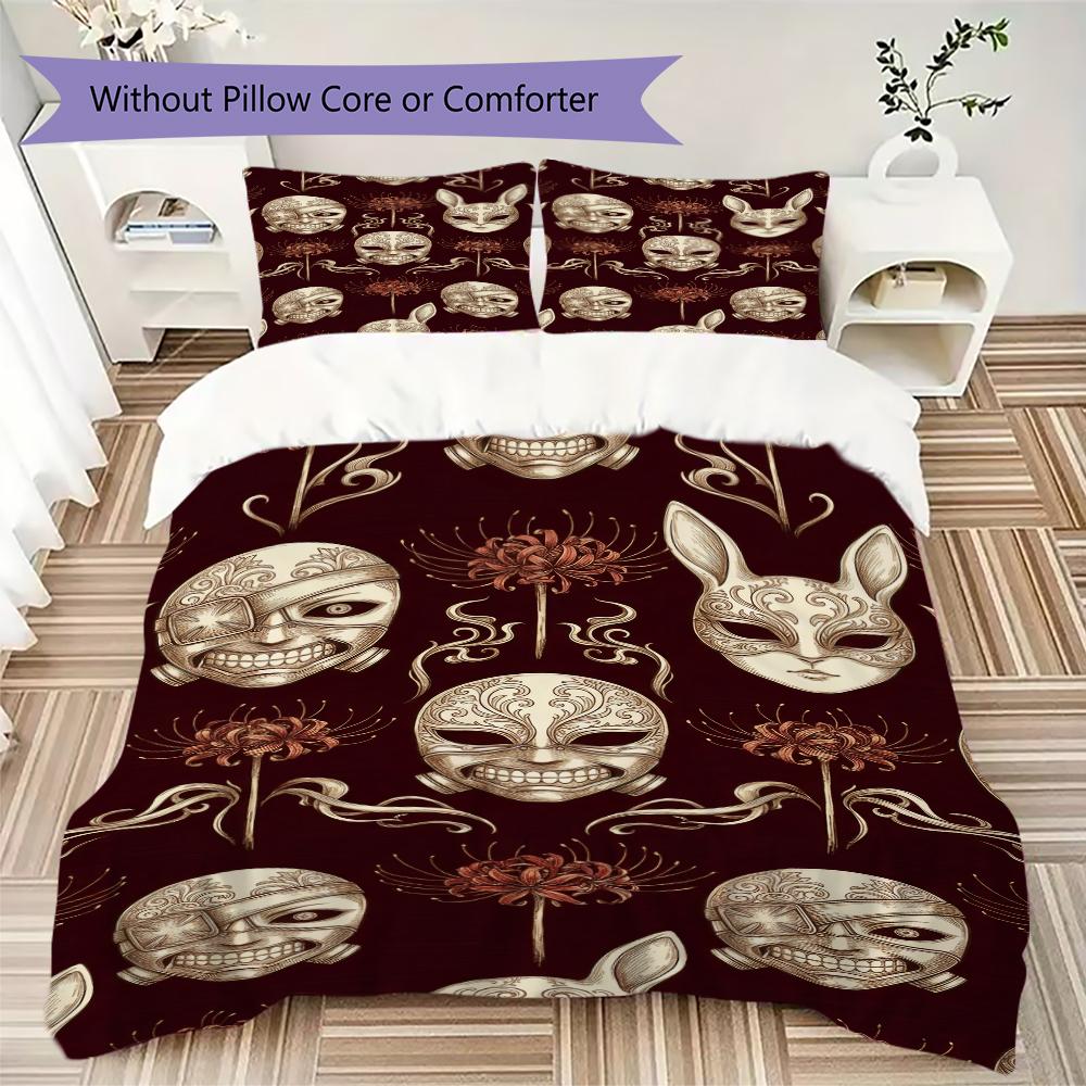 

Anime Pattern Bedding,Quilt Set Quilt Cover Pillowcase Home Birthday Gift (1 * duvet cover + 2 * pillowcase, without core) 135x200cm