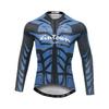 Mens Long Sleeve Cycling Jersey Moisture Wicking Bike Wear Road Riding Top