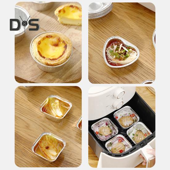 Non Stick 20st Cupcake Cups Food Grade Milieuvriendelijk Hittebestendig Waterdicht Aluminiumfolie Cupcake Cups Bakvoeringen Thuisbenodigdheden
