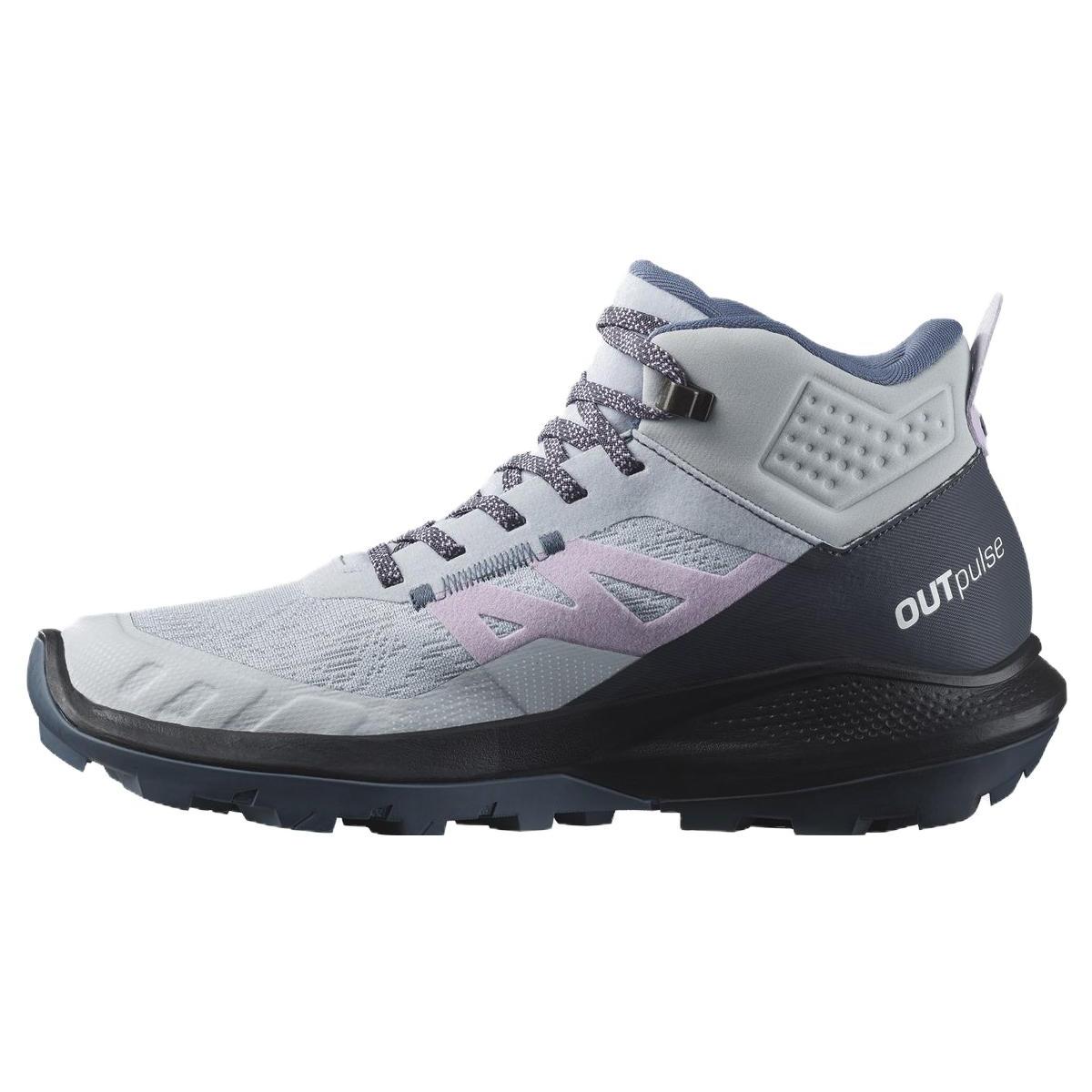 

New SALOMON Women s Outpulse Mid GORE-TEX Arctic Ice Orchid Bloom 471524 40