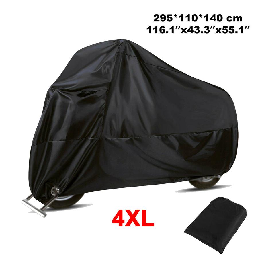 Product: XXXXL Motorcycle Cover Rain Dust Waterproof Protector Outdoor Black Color