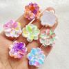 10Pcs Cute Colourful Flower Series Resin Figurine Crafts Flatback Cabochon Ornament Jewelry Making Hairwear Accessories