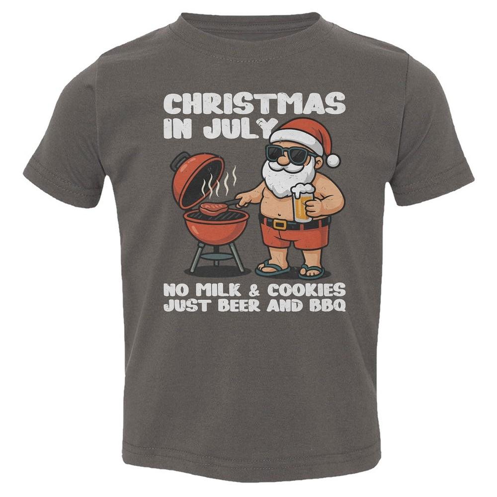 Christmas in July - Funny Beer And BBQ Santa Graphic Toddler T-Shirt Unisex T-Shirt XXXXL