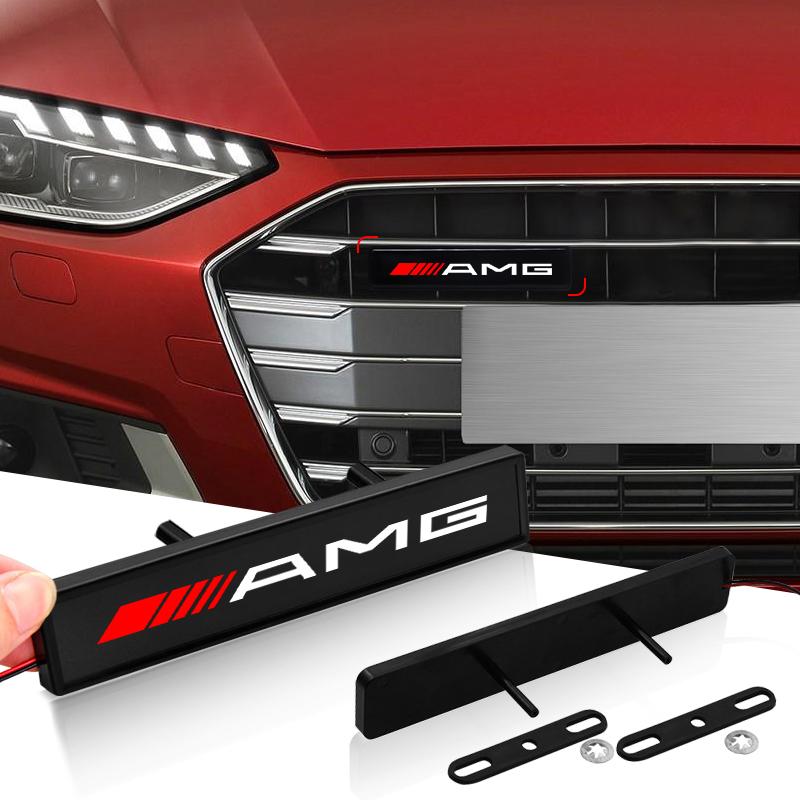 

AMG Car Front Cover Grille Lamp Emblem Decor Lightings LED Light for AMG W205 W213 W203 W176 W221 W211 W204 W212 C300 C320 C350 FOR AMG чёрный