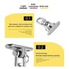 304 Stainless Steel 360 ° Rotating Roof Suction Cup Swing Buckle Outdoor Swing Chair Hammock Hook Fixing Plate