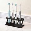 Modern 3D Printed Toothbrush Stand Organizers For Electric Brushes And Mouth Care Products In Delicate Black Or White