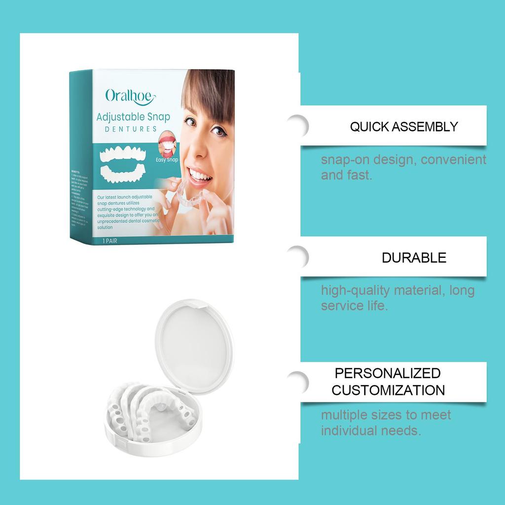Oralhoe Silikon Verstellbare Prothesen Passen sich bequem Ihrer Mundform an Mehrere Größen, um individuellen Bedürfnissen gerecht zu werden