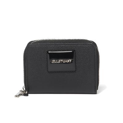 JILL STUART Melty Münzbörse, Damen, Vivid Plate, Dünn, JSLW4BC1, Schwarz
