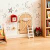 Fairy Garden Door Christmas Miniature Home Decor Small Garden Ornament Doll House Kit For Playroom Living Room Classroom Table