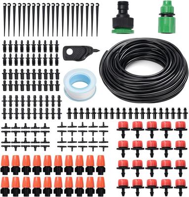 Set of 25M Automatic Watering Drip Spray Irrigation DIY Garden Drip Irrigation for Home Greenhouse Model GA005 185-Piece Hoses, Nozzles, Nozzles,
