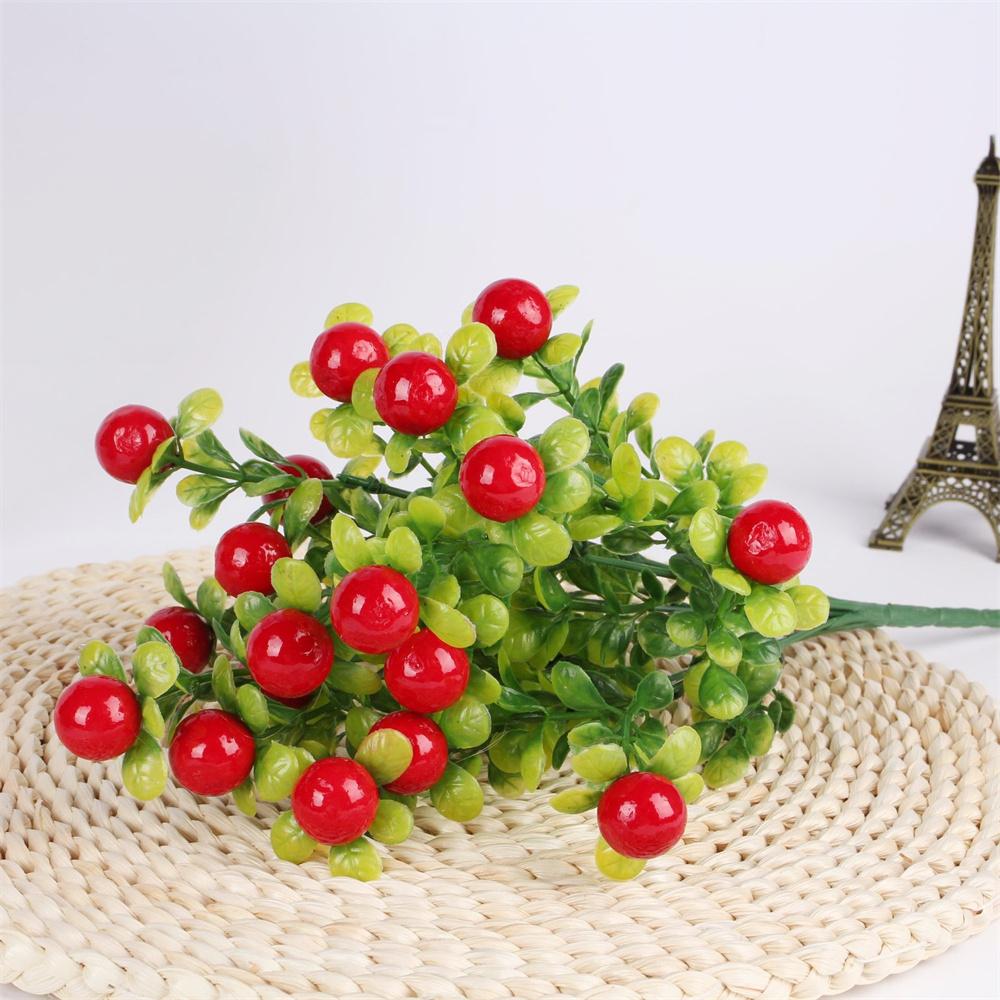 

Искусственные фрукты зеленое украшение реквизит для фотосъемки искусственные растения украшение стола для дома 7 вилок фоновая стена бонсай