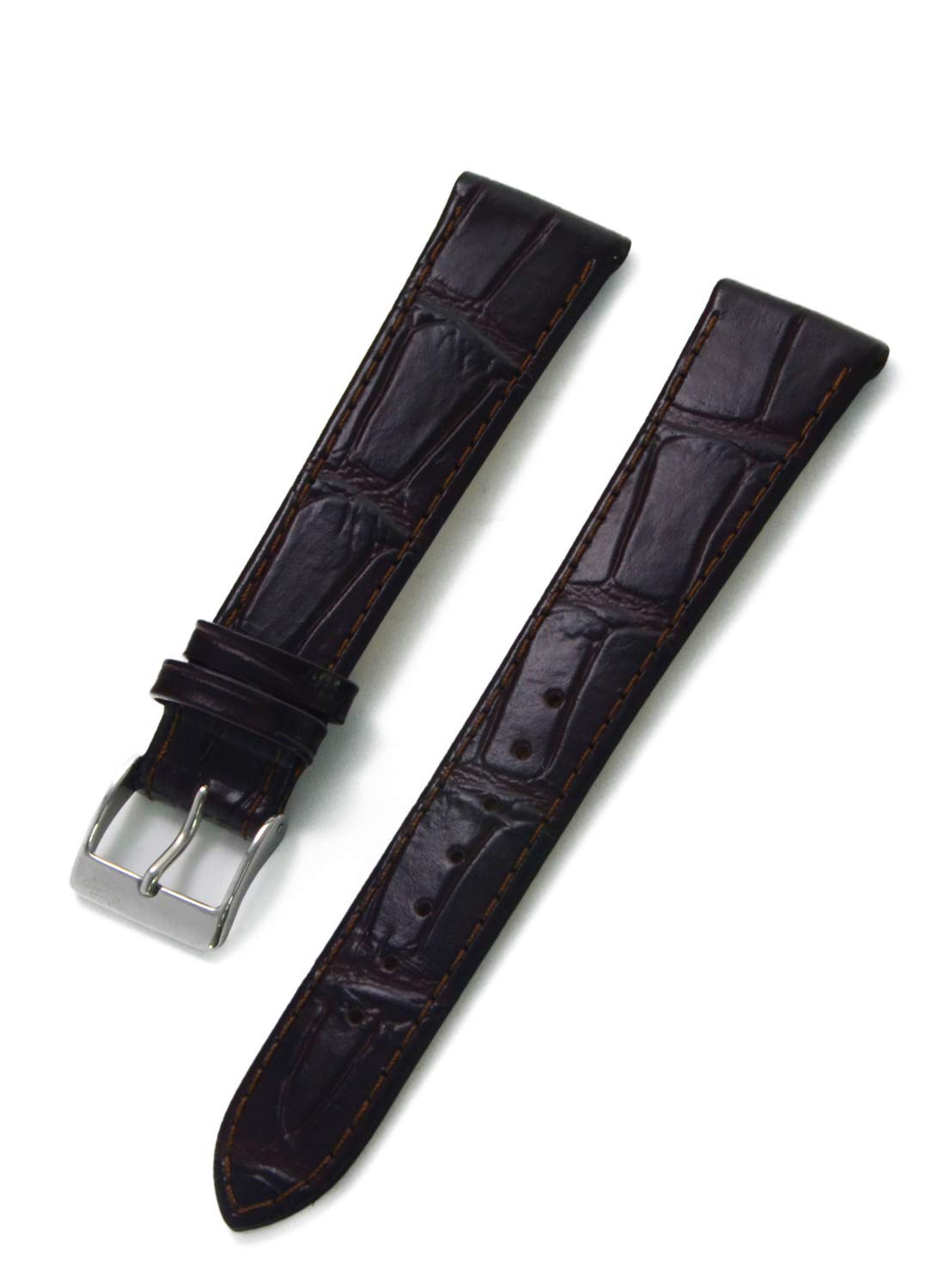 CASSIS [Cassis] Calfskin (embossed) watch strap, PAULI, 20mm, dark brown, with replacement tool, U1099656032020