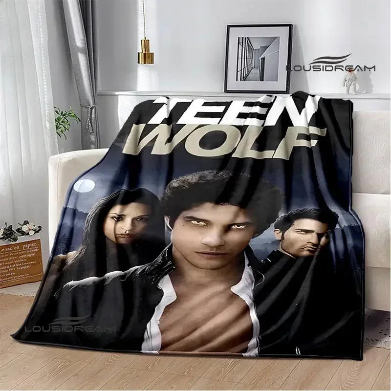 Film Teen Wolf bedruckte Decken Picknickdecke Warme Decke Weich und bequem Decke für Zuhause und Reise Bettwäsche Geburtstagsgeschenk
