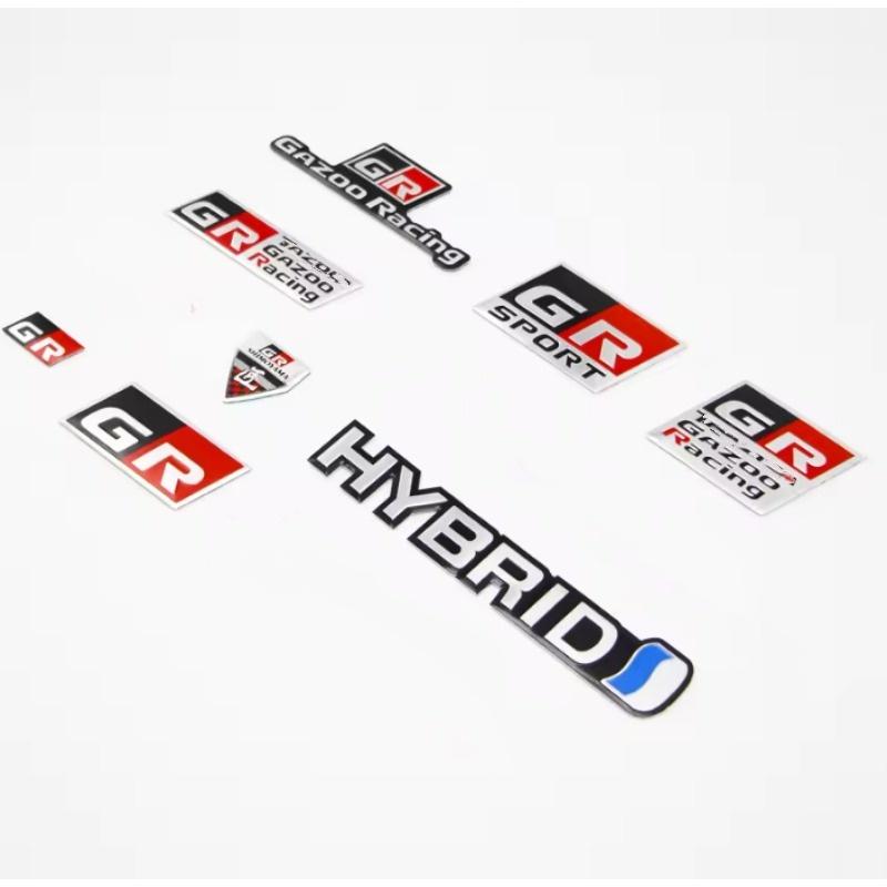 1Pc Aluminium Car Rear Tail Emblem Badge Sticker For Levin Corolla Alphard Avensis Prius Crown Yaris