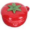 Caneca de Café de Cerâmica em Formato de Tomate com Tampa Criativa Xícara de Café da Manhã para Uso em Casa e no Escritório Recipiente Adorável para Beber Água