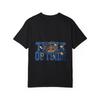 Crewneck T Shirt White Think Outside Cartoon Character and Text Design Casual Streetwear for Men and Women