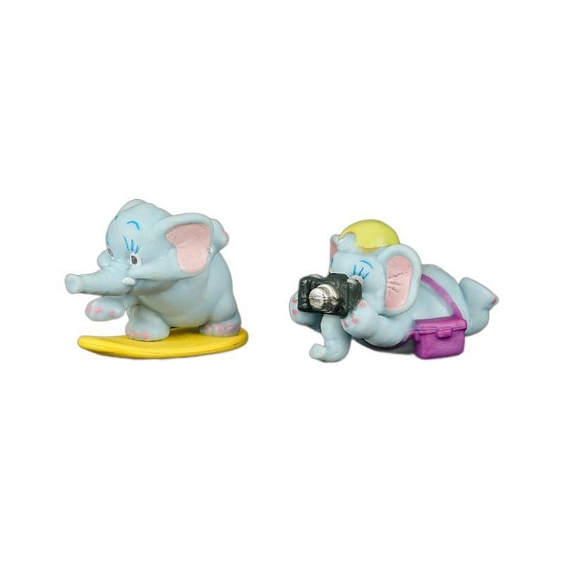Elephant Doll 6pcs Toy Model Decoration Animation Cartoon Cute Material Pvc