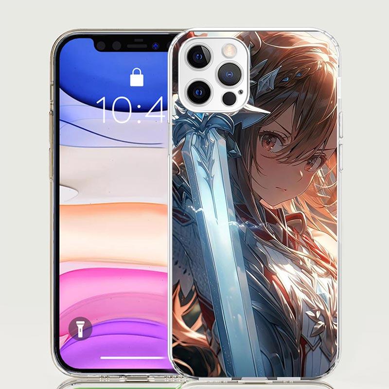Sword Art Online Yuuki Asuna Phone Case For iPhone 17 Air 16 15 Plus 11 14 Pro Max 13 Mini 12 7 8 + SE Pattern Art Customized Co