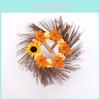 New Halloween Diy Party Decoration Supplies Cheerful Sun Circle Wreath For Festive Home Decor