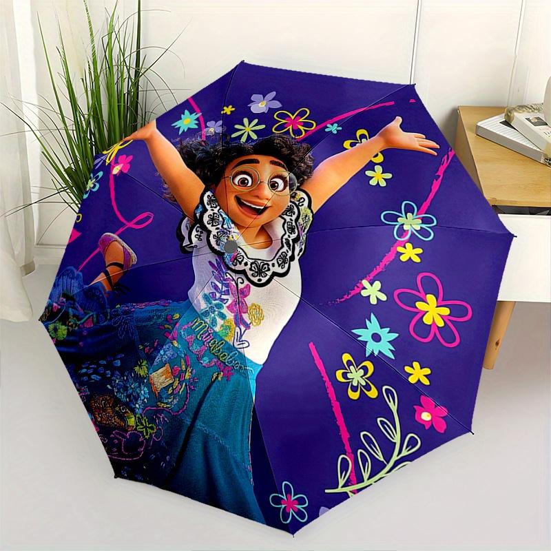 

Encanto Themed Automatic opening and closing folding umbrella, 8 rib windproof, compact travel design, suitable for all occasion | Fashion f