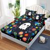 Happy Halloween Fitted Sheet Bed Mattress Protector Kid Pumpkin Bed Cover Twin Full Queen King Size Elastic Bed Sheet Pillowcase