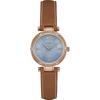Park Ave South Rose Gold & Blue Leather Ladies Quartz Watch W0838L2