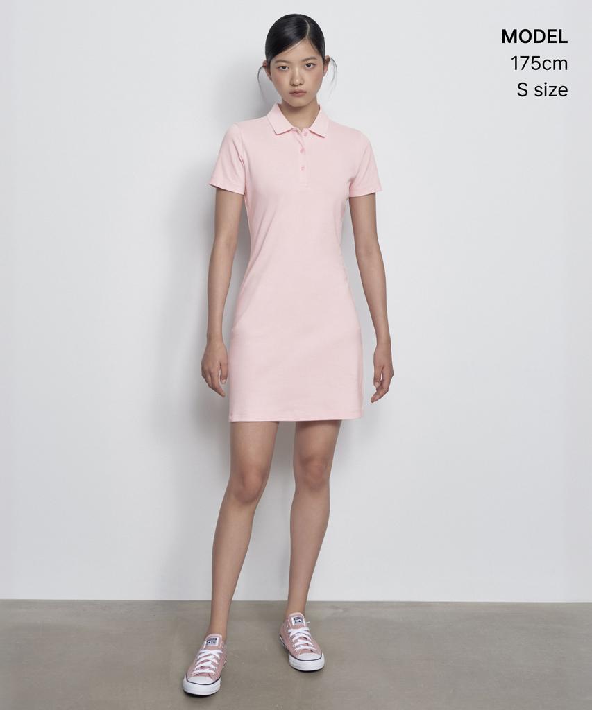 Musinsa Standard Woman [Cooltandard] Women'S Pique Polo Dress [Pink]