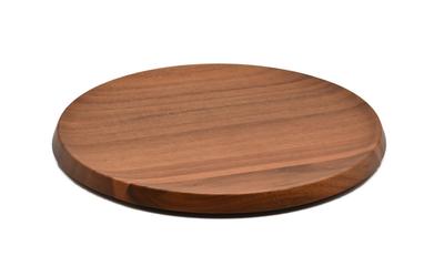 Swanson Trading Co., Ltd. Wooden Plate, Thick Type, Approx. Diameter 24cm X Height 1.5cm, Acacia Wood, Stackable, Lightweight, Rd.240 HF-235