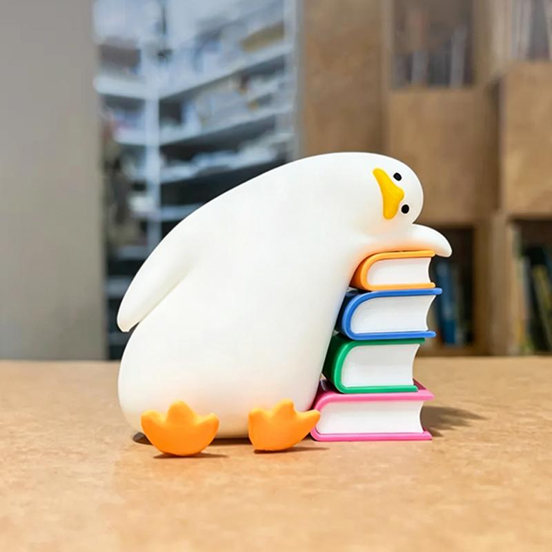 Schattige Eend Boekensteun Boekhouder Decoratieve Boekensteunen Voor Zware Boeken Antislip Boekstopper Voor Thuis Kantoor Bureau