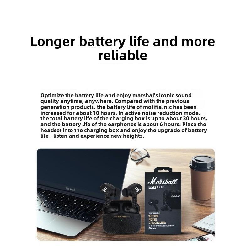 Marshall Motif II Wireless Noise-Canceling Earbuds