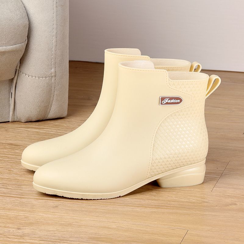 2025 new fashionable women's mid-calf rain boots anti slip waterproof and warm women's shoes Winter women's boots zapatos mujer