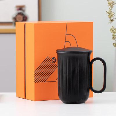 Darun Kiln Ceramic Mug with Lid & Handle