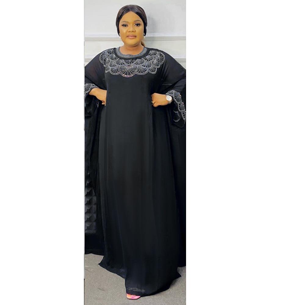 Afrikanisches Chiffon-Zweiteiler-Kleidset für Damen in Übergröße