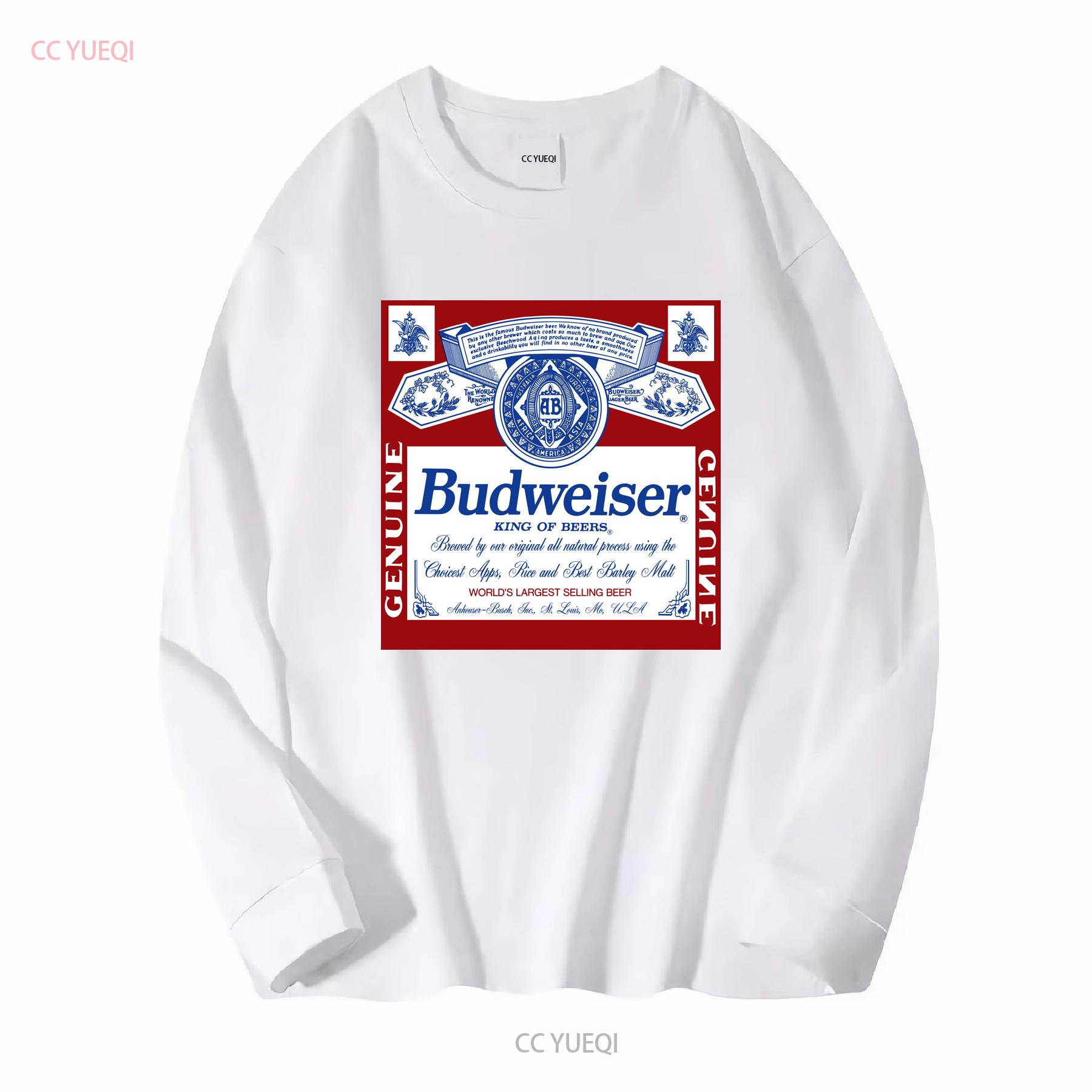 

Офіційно ліцензована футболка Budweiser вінтажна прана дизайнерський одяг стрітвеар Повсякденна унісекс Дихаюча Злегка розтяжна S