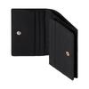 Gucci GG Emblem Emblem Brand Print Snap Fastening Grained Leather Wallet Mini Women's Black