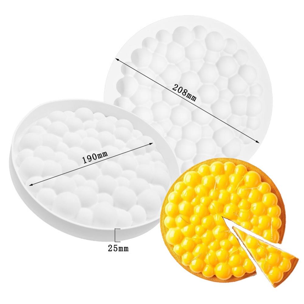 1PC Cake Mousse Dessert Silicone Mold Pastry Cake Heart Mousse Baking Household Mold Disk