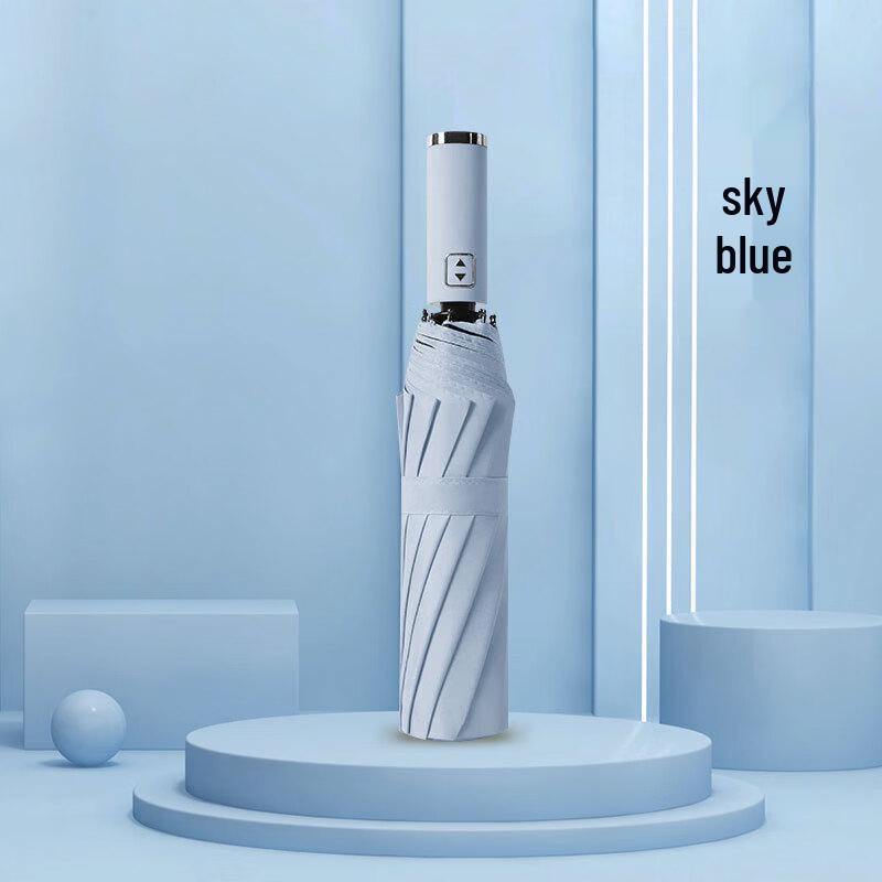 Zhuhua Gongpin Large Automatic UV Protection Straight Umbrella
