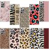 Leopard Print Pink Phone Case For Samsung Galaxy S25 Edge S24 S23 FE S22 S26 Ultra S21 S20 S10 Plus Capa Soft