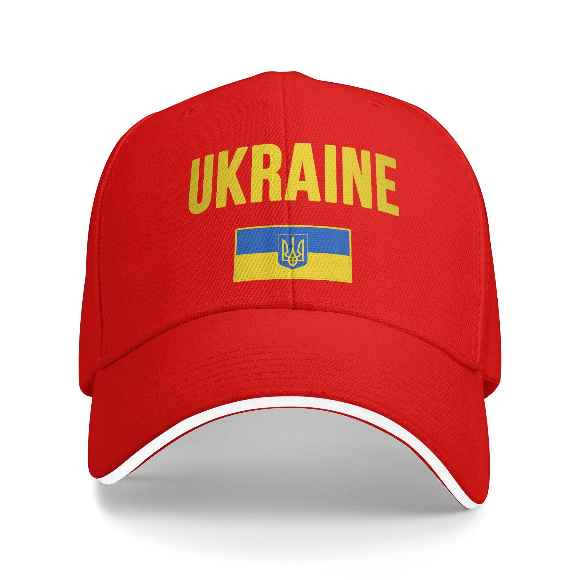 Unisex Ukraine Ukrainian Flag Outdoor Hat Adjustable Baseball Caps Casual Baseball Cap Sports Hats One Size