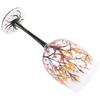 Good-1Pcs HOT-Autumn Tree Wine Glass - Fall Colors - Leaves Of Red, Yellow, Orange - Hand Painted - Fall Leaf Reusable