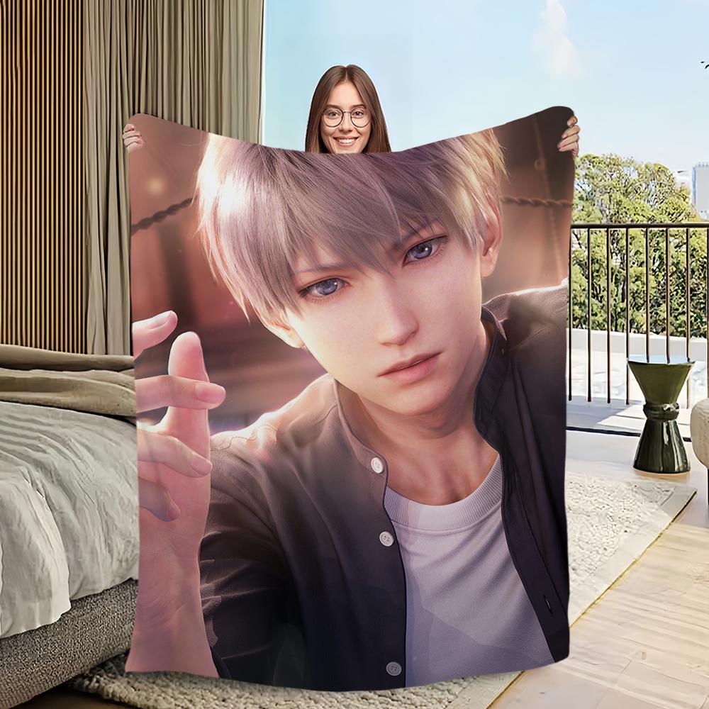 Game Love and Deepspace Xavier Blanket Blanket for Couch Sofa Travel Home Hiking Picni Bed Beding Flannel Blanket birthday gift